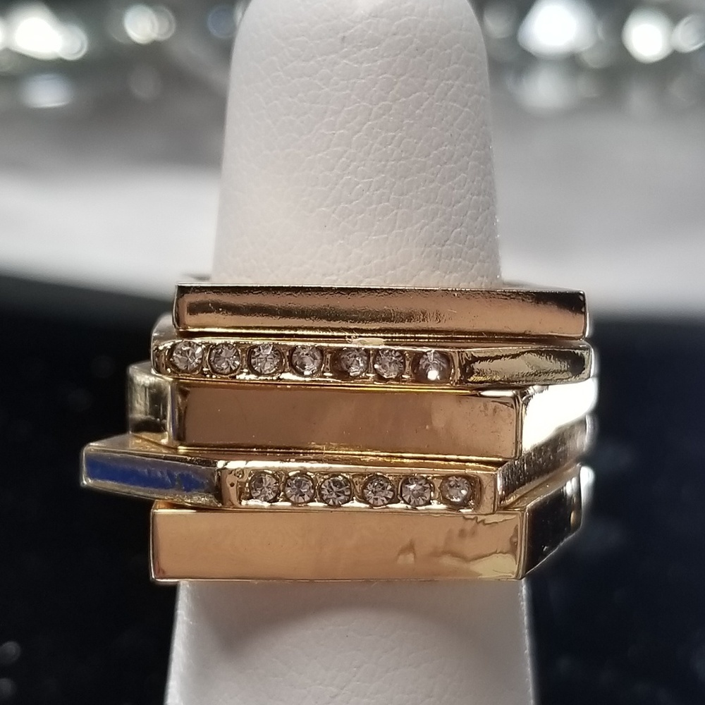 Gold Modern Stackable Rings